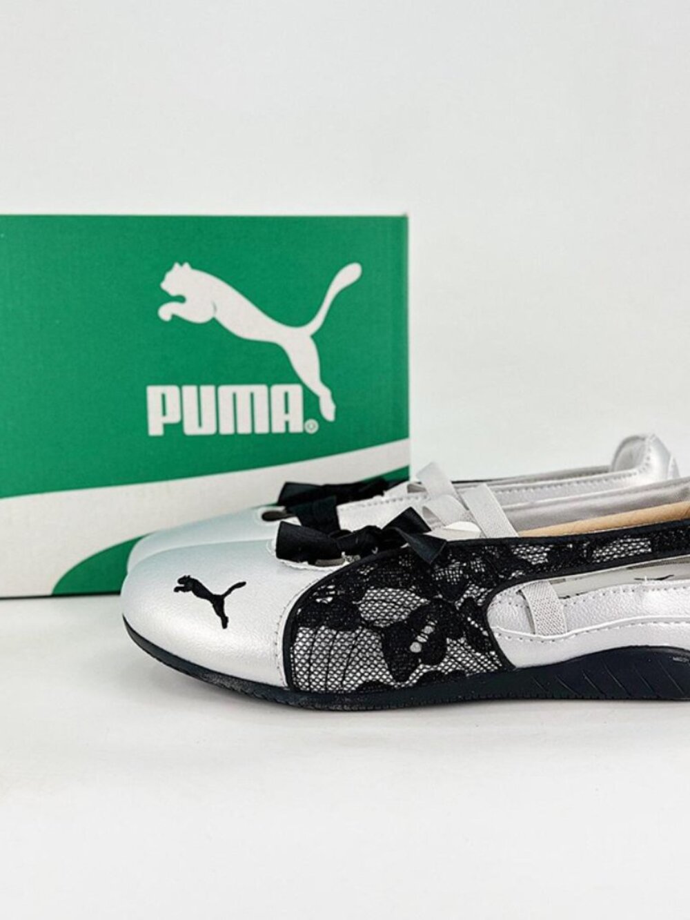 PUMA Women's Lace-Trimmed Flat Shoes